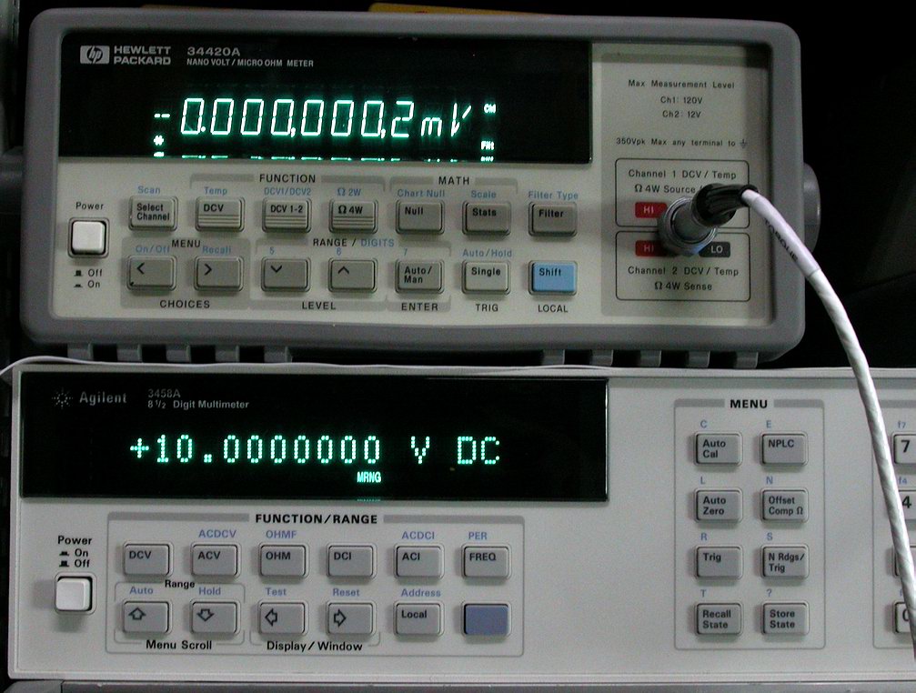 3458A10V·ֱ0.1uV1Vʱֱ0.01uV34420AȻܴ